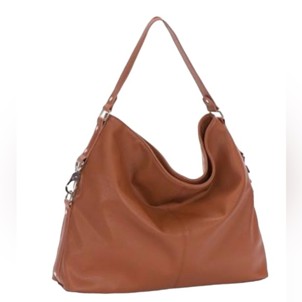thirty-one Brown Leather Hobo Shoulder Bag